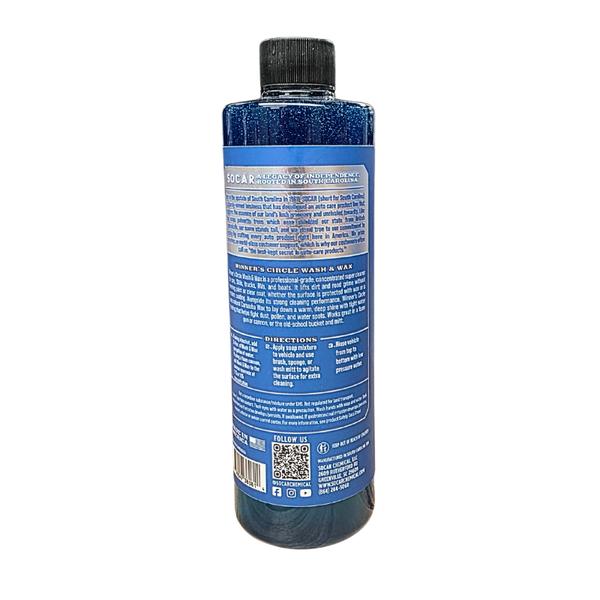 SOCAR Wash n Wax - pH Neutral Car Wash Soap Infused with Carnauba Wax detail image - Resin Society
