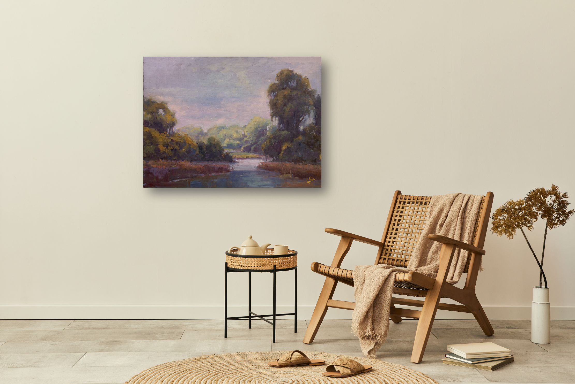 Wolf Island Light Artist Enhanced Canvas Print by John Beard Collection - product image 2 for Resin Society