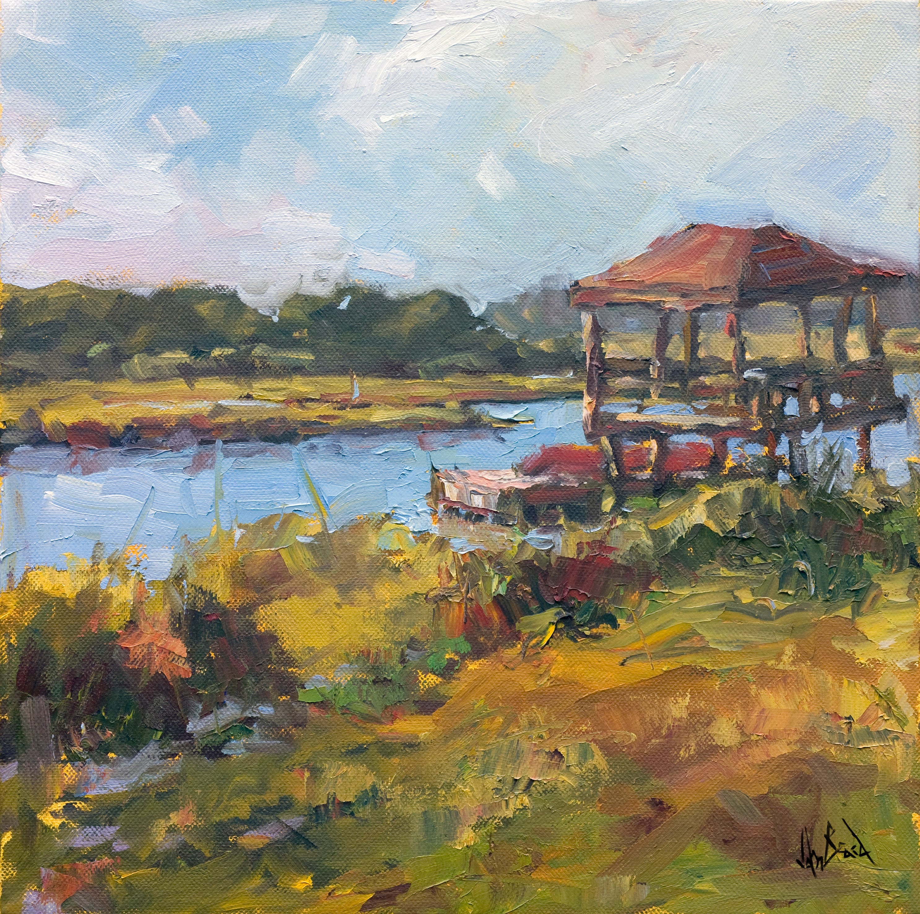 Wrightsville Artist Canvas Enhanced Print by John Beard Collection - main product image for Resin Society