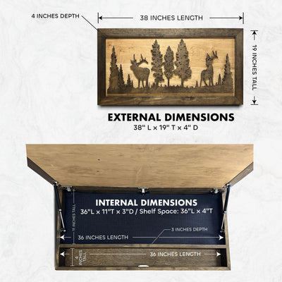 Elk Hunting Gun Concealment Furniture by Bellewood Designs - product image 6 for Resin Society