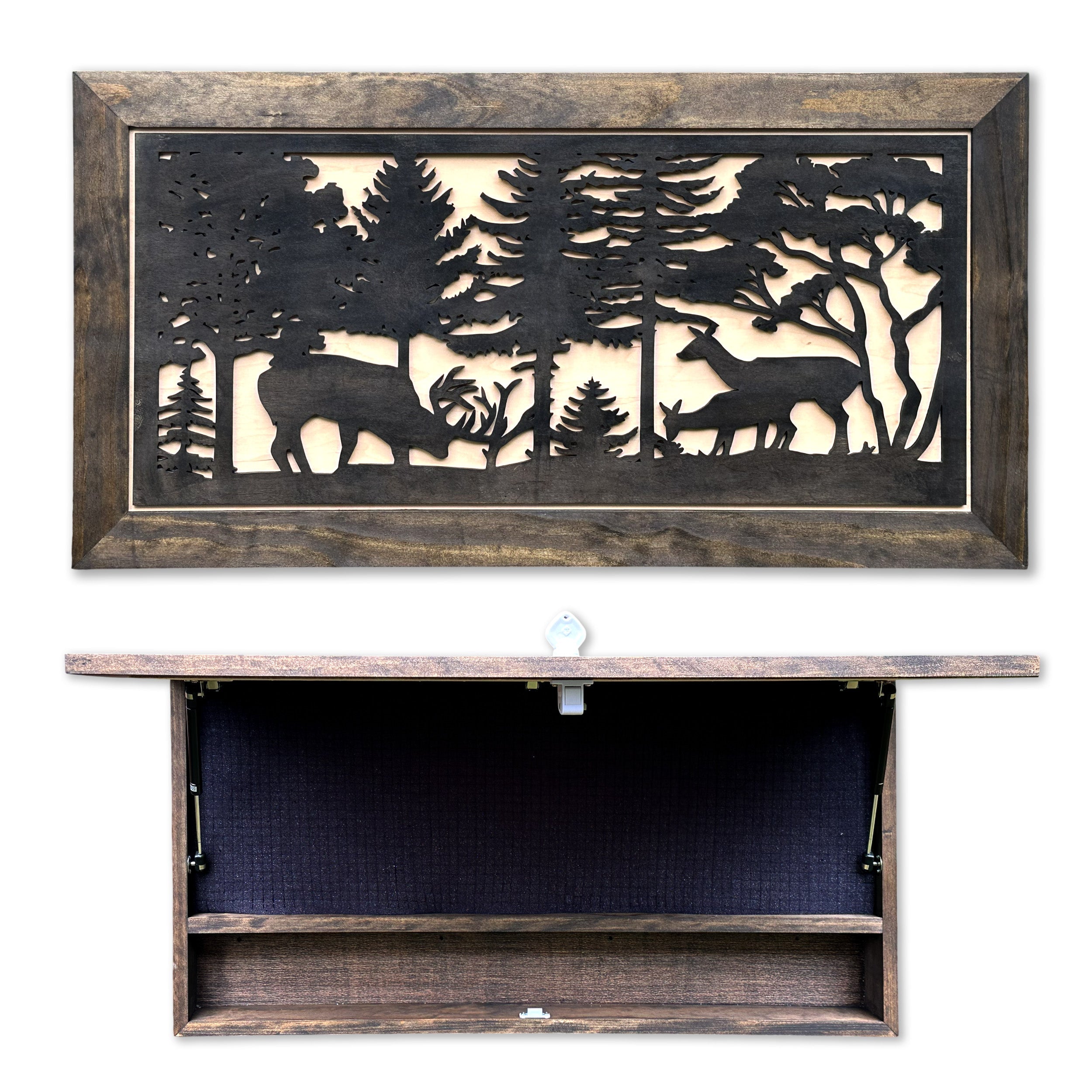 Deer Scene Gun Concealment Decor by Bellewood Designs - main product image for Resin Society