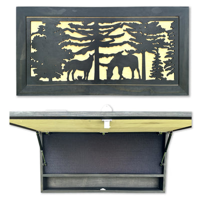 Horse Farm Wall Art Gun Concealment Furniture by Bellewood Designs - main product image for Resin Society