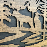 Wolf Wall Art Gun Concealment Furniture by Bellewood Designs - product image 9 for Resin Society