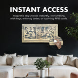 Wolf Wall Art Gun Concealment Furniture by Bellewood Designs - product image 3 for Resin Society