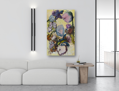 Yellow Flower Artist Enhanced Canvas Print by John Beard Collection - product image 3 for Resin Society