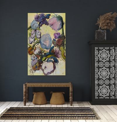 Yellow Flower Artist Enhanced Canvas Print by John Beard Collection - product image 4 for Resin Society
