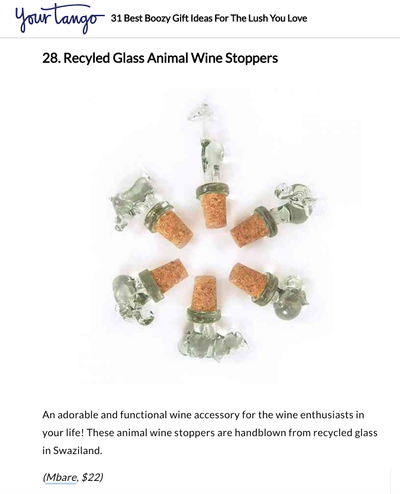 Glass Animal Wine Stoppers by Mbare Ltd - product image 2 for Resin Society
