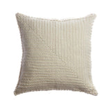 Zag Cable Knit Wool Decorative Pillow by Homelosophy