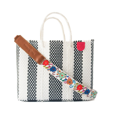 Zebra Medium Woven Resort Crossbody Bag by Tin Marin Brand - product image 4 for Resin Society