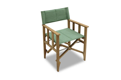 Zircon Teak Director Chair ‚Äì Piquant Green - 1 Piece by LifestyleGarden US - main product image for Resin Society