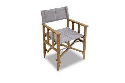 Zircon Teak Director Chair ‚Äì Vintage Khaki - 1 Piece by LifestyleGarden US - main product image for Resin Society