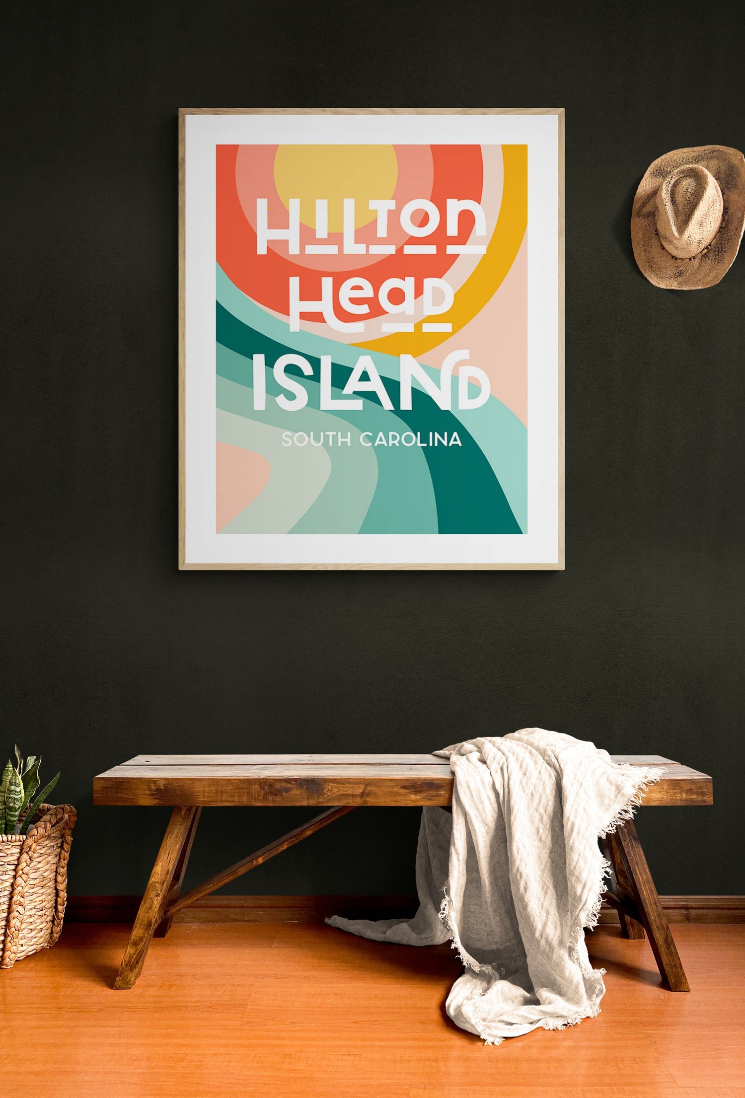 Destination: Hilton Head Island, South Carolina - Modern Typography Art Print