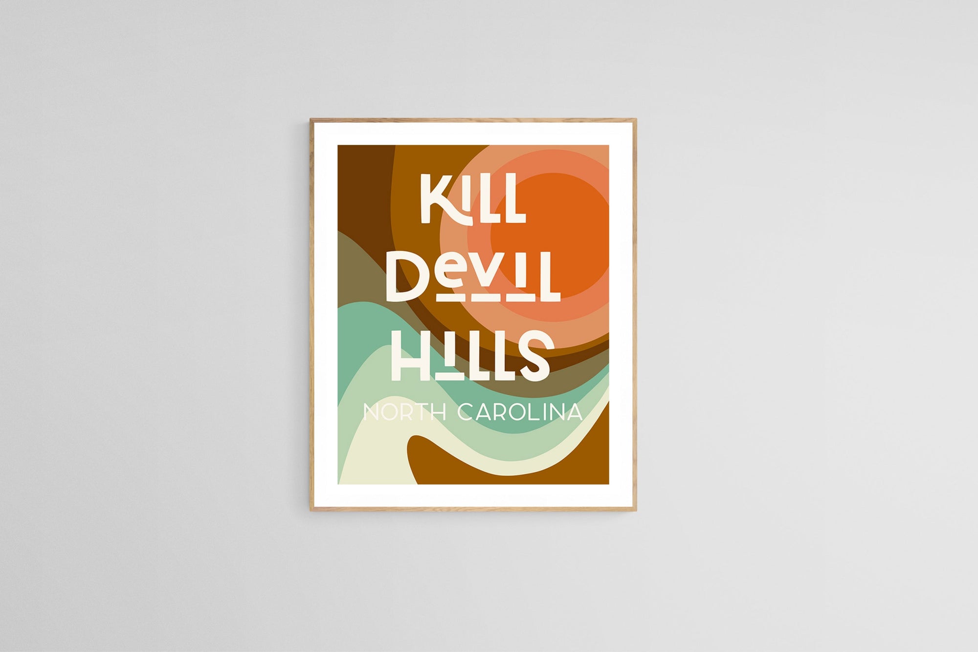 Destination: Kill Devil Hills - Modern Art Print