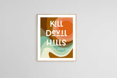 Destination: Kill Devil Hills - Modern Art Print