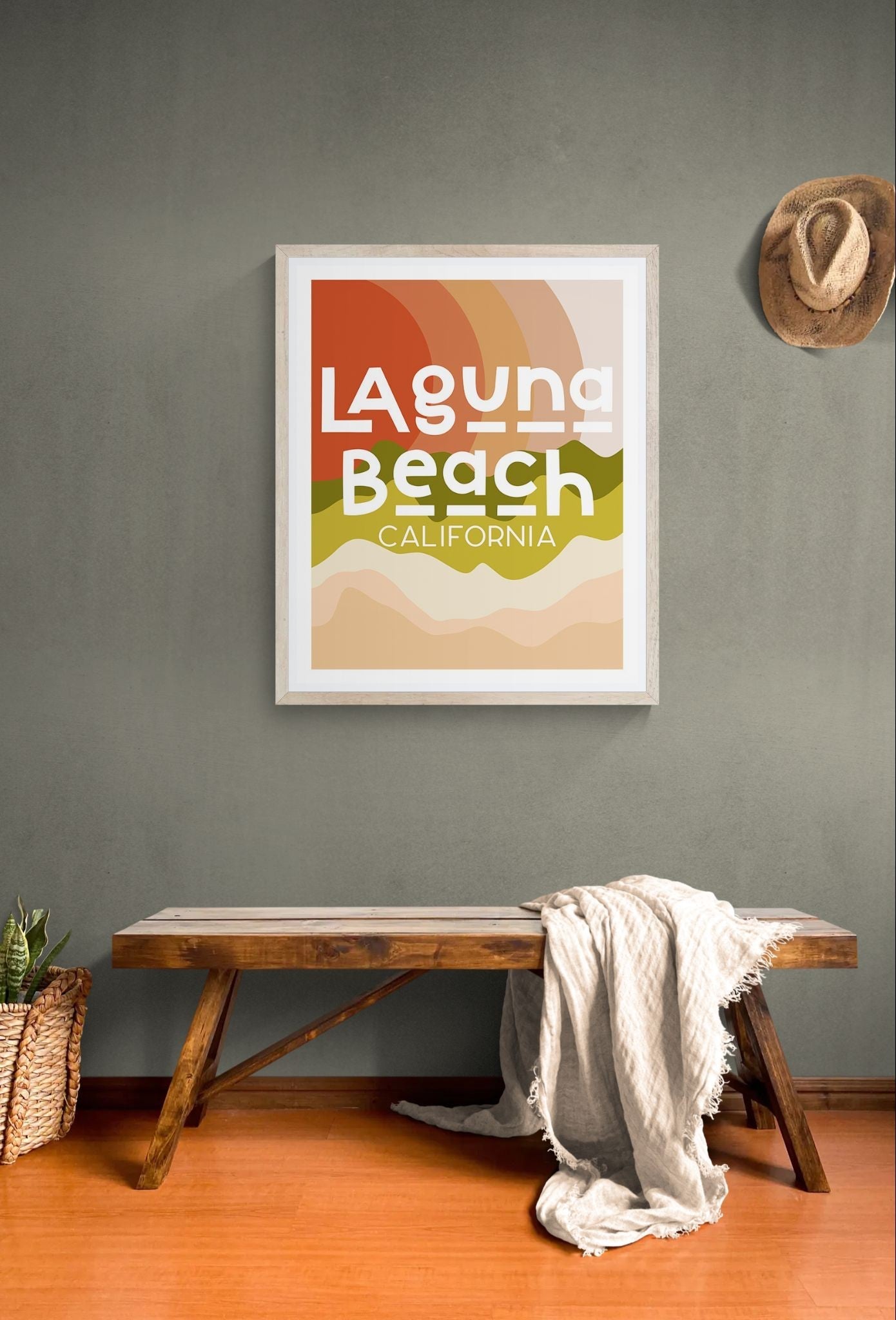 Destination: Laguna Beach, California - Modern Art Print