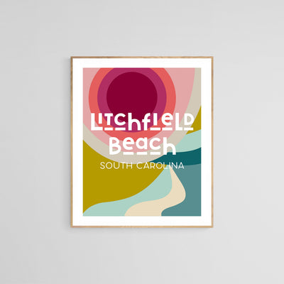 Destination: Litchfield Beach, South Carolina - Modern Art Print