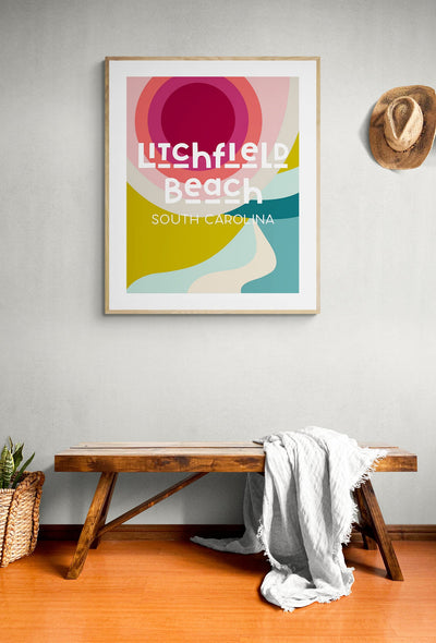Destination: Litchfield Beach, South Carolina - Modern Art Print