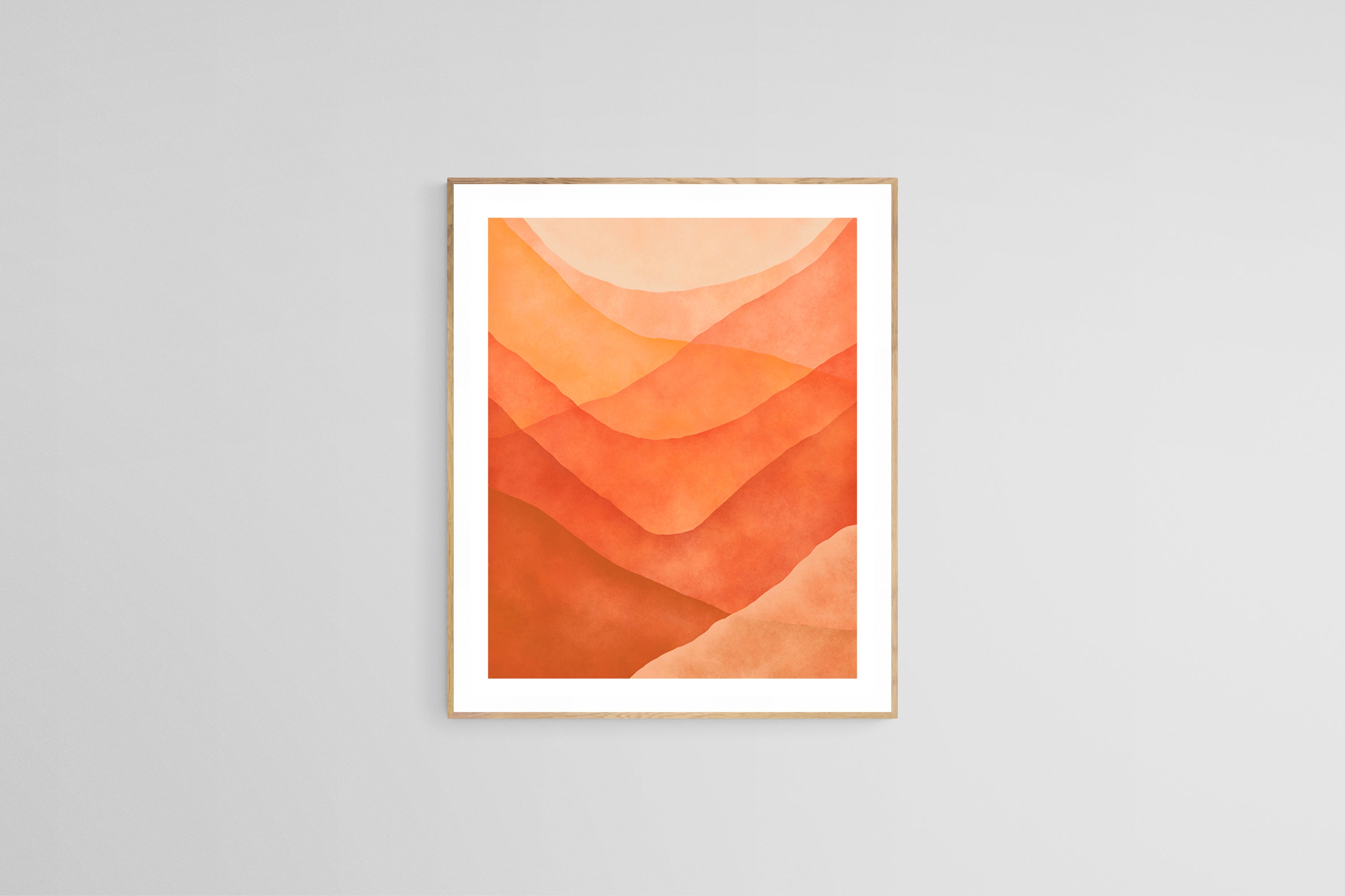 Abstract Fine Art Print - Watercolor Mountain #12