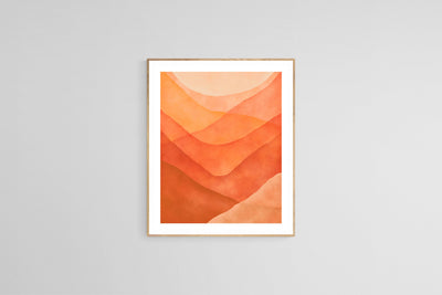 Abstract Fine Art Print - Watercolor Mountain #12