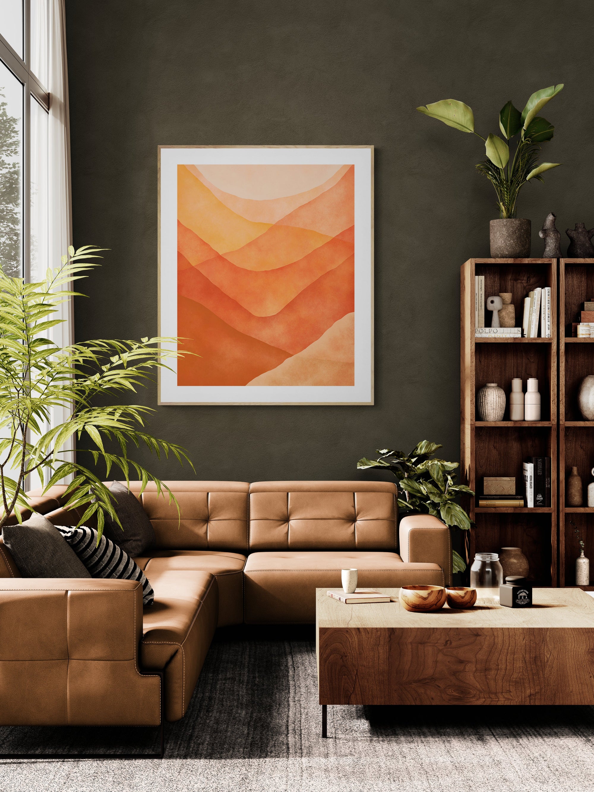 Abstract Fine Art Print - Watercolor Mountain #12