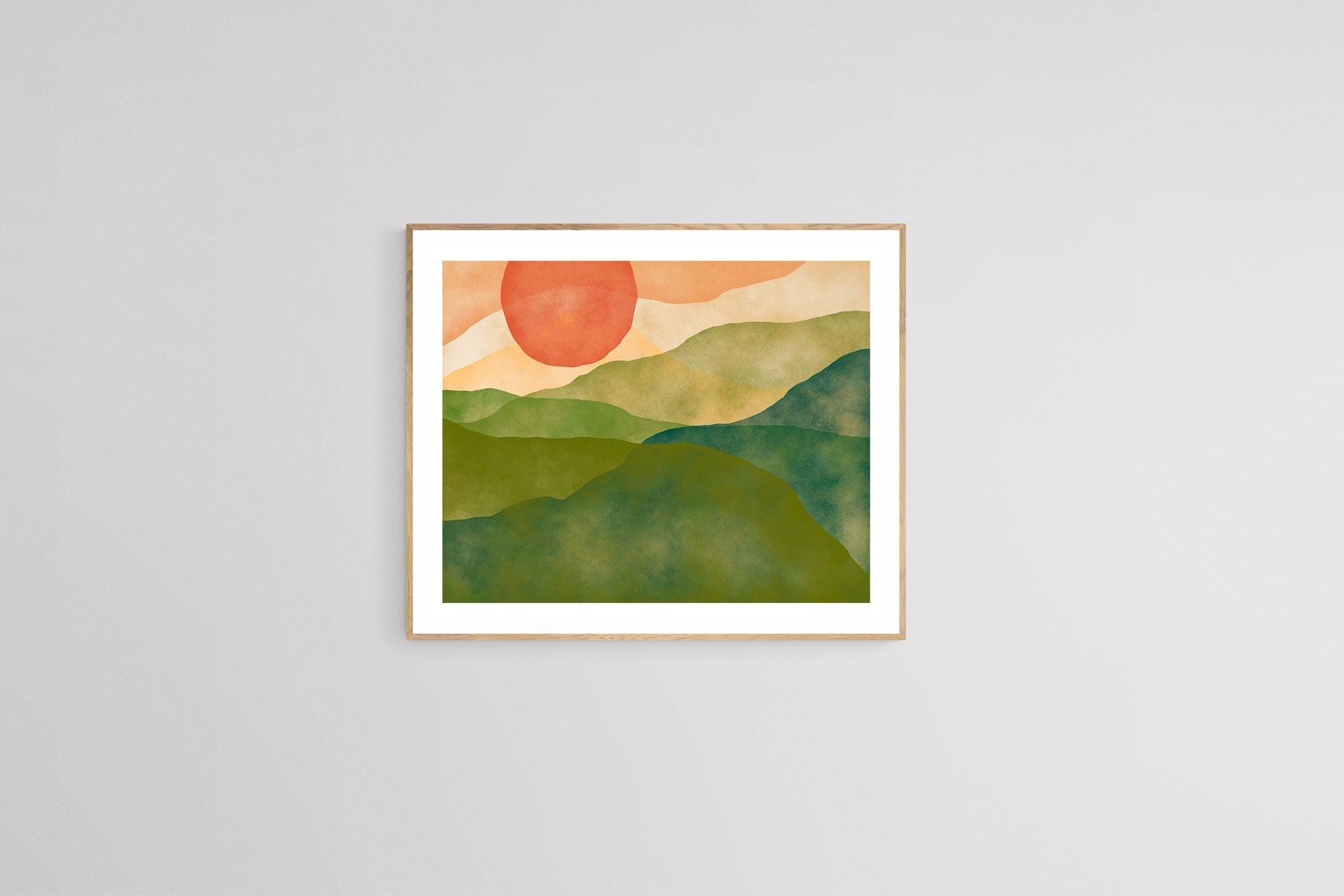 Abstract Fine Art Print - Watercolor Mountain #1