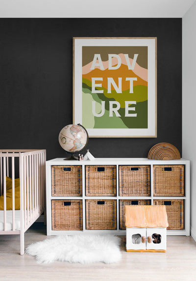 Adventure (Green)- Typography Art Print