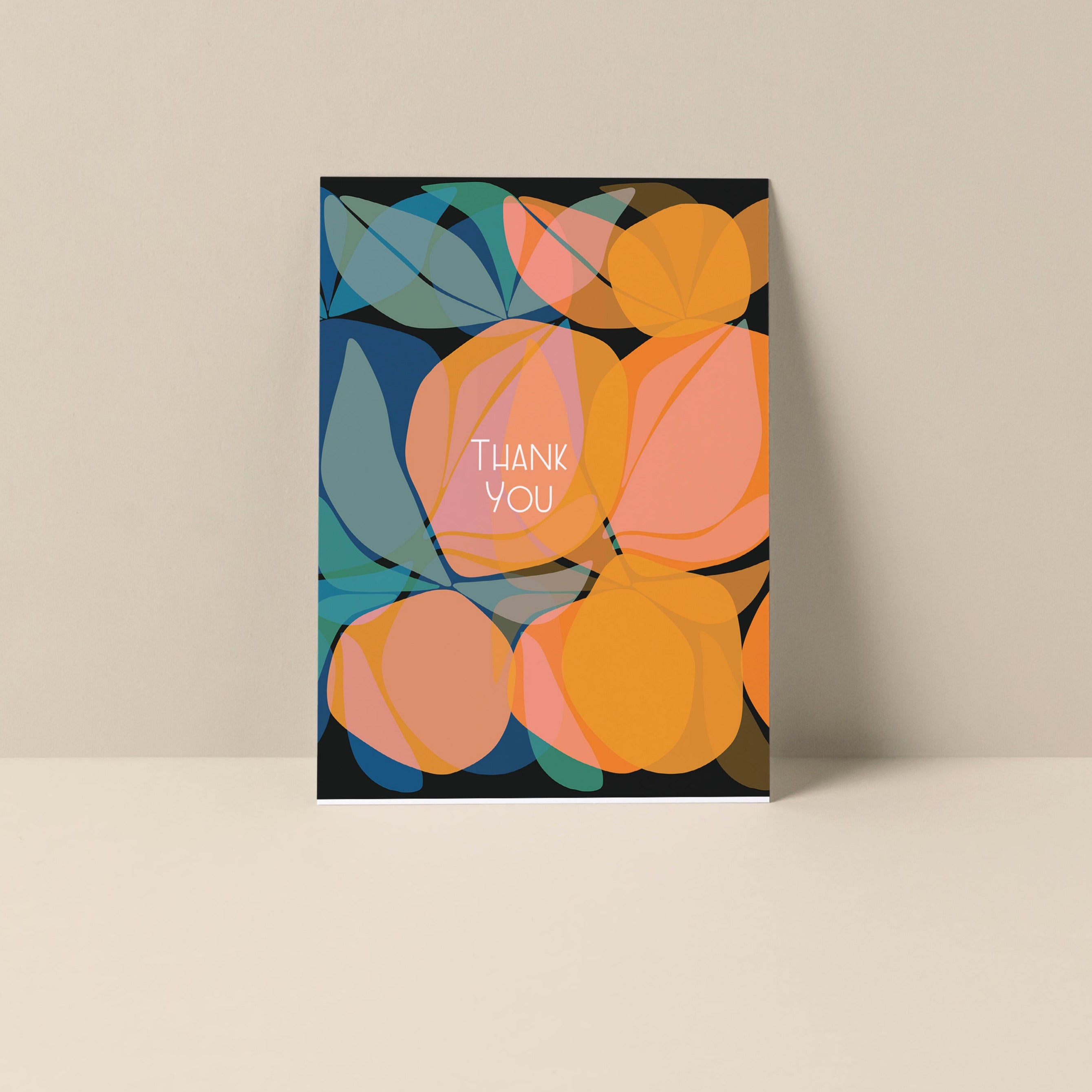 Thank You (Citrus) blank note card featuring citrus artwork and handwritten typography
