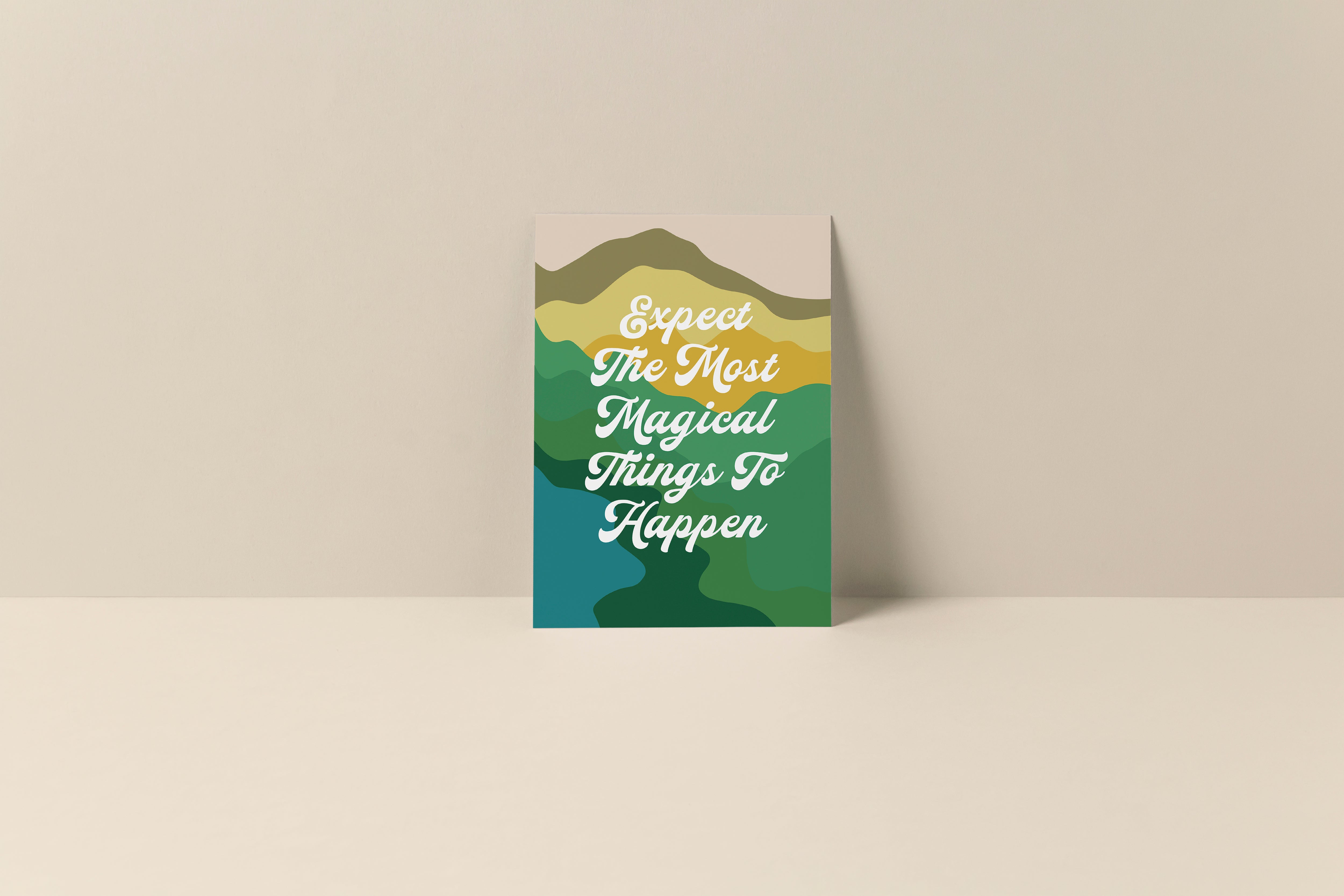 Expect Magical Things To Happen - Blank Note Card