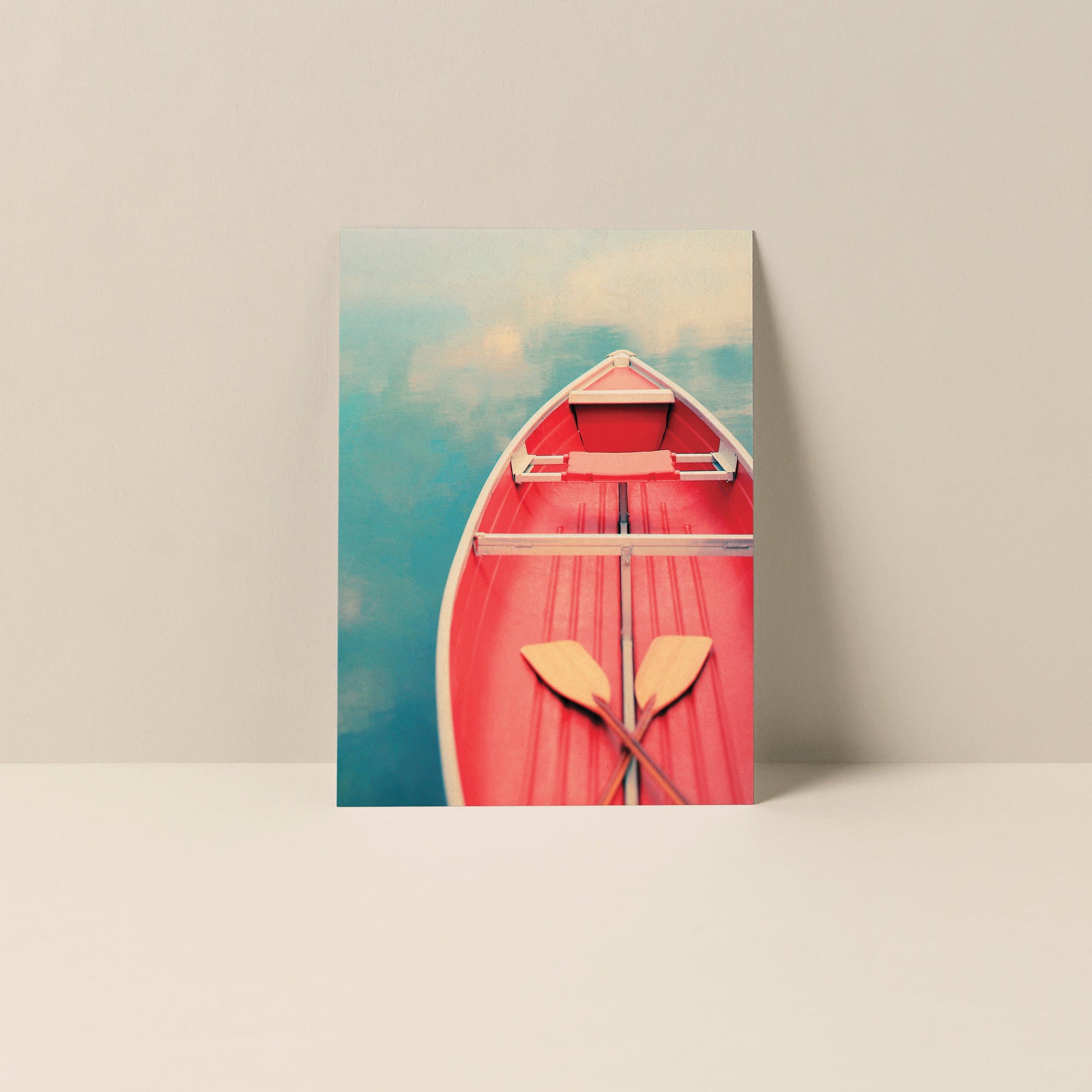 Floating On A Cloud Blank Notecard showing a coastal photograph by Alicia Bock