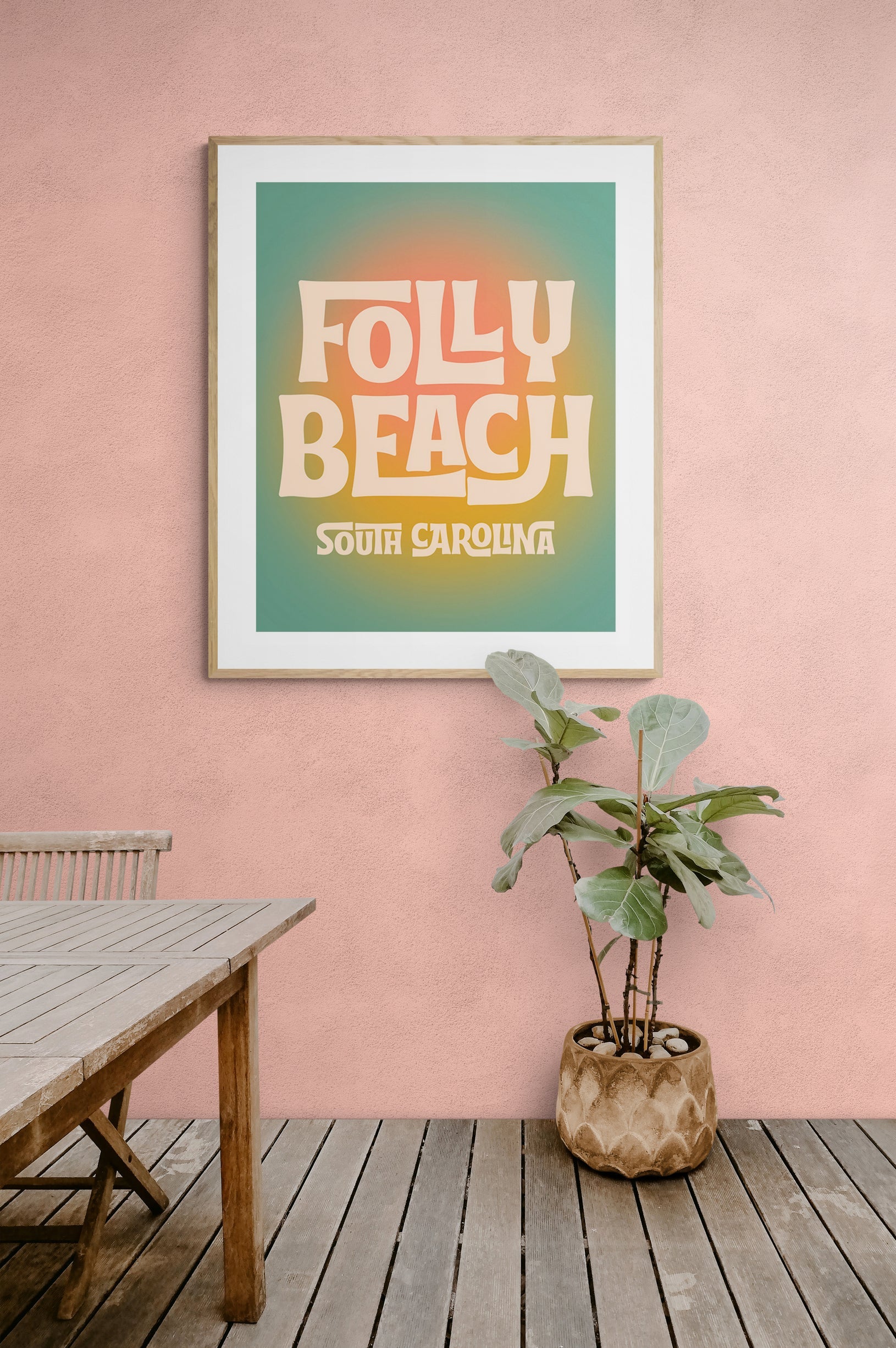 Destination: Folly Beach - Modern Art Print