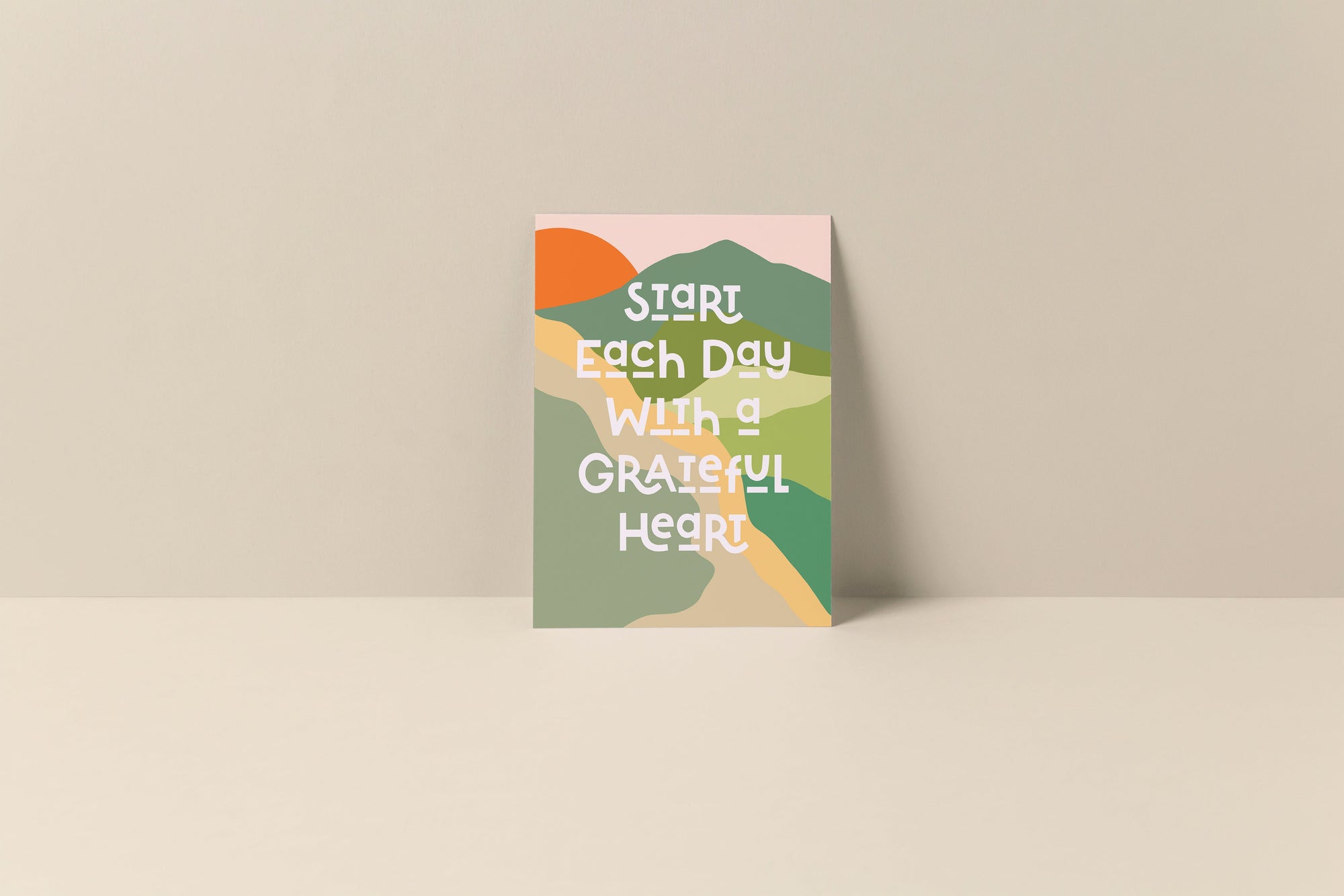Grateful Heart - Blank Note Card
