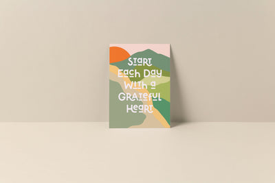 Grateful Heart - Blank Note Card