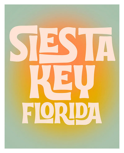 Destination: Siesta Key, Florida modern art print by Alicia Bock