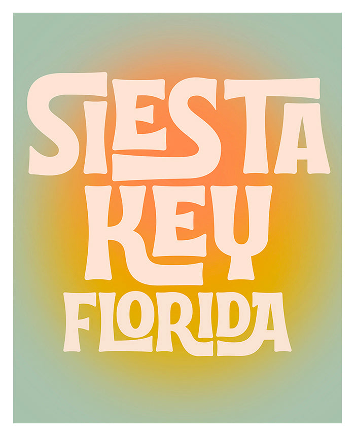 Destination: Siesta Key, Florida modern art print by Alicia Bock