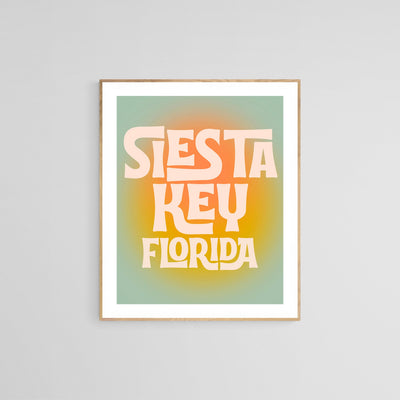 Destination: Siesta Key, Florida - Modern Art Print