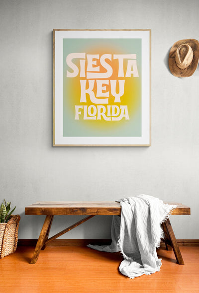 Destination: Siesta Key, Florida - Modern Art Print