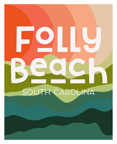 Destination: Folly Beach - Modern Art Print