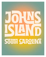 Destination: Johns Island modern art print by Alicia Bock framed on wall