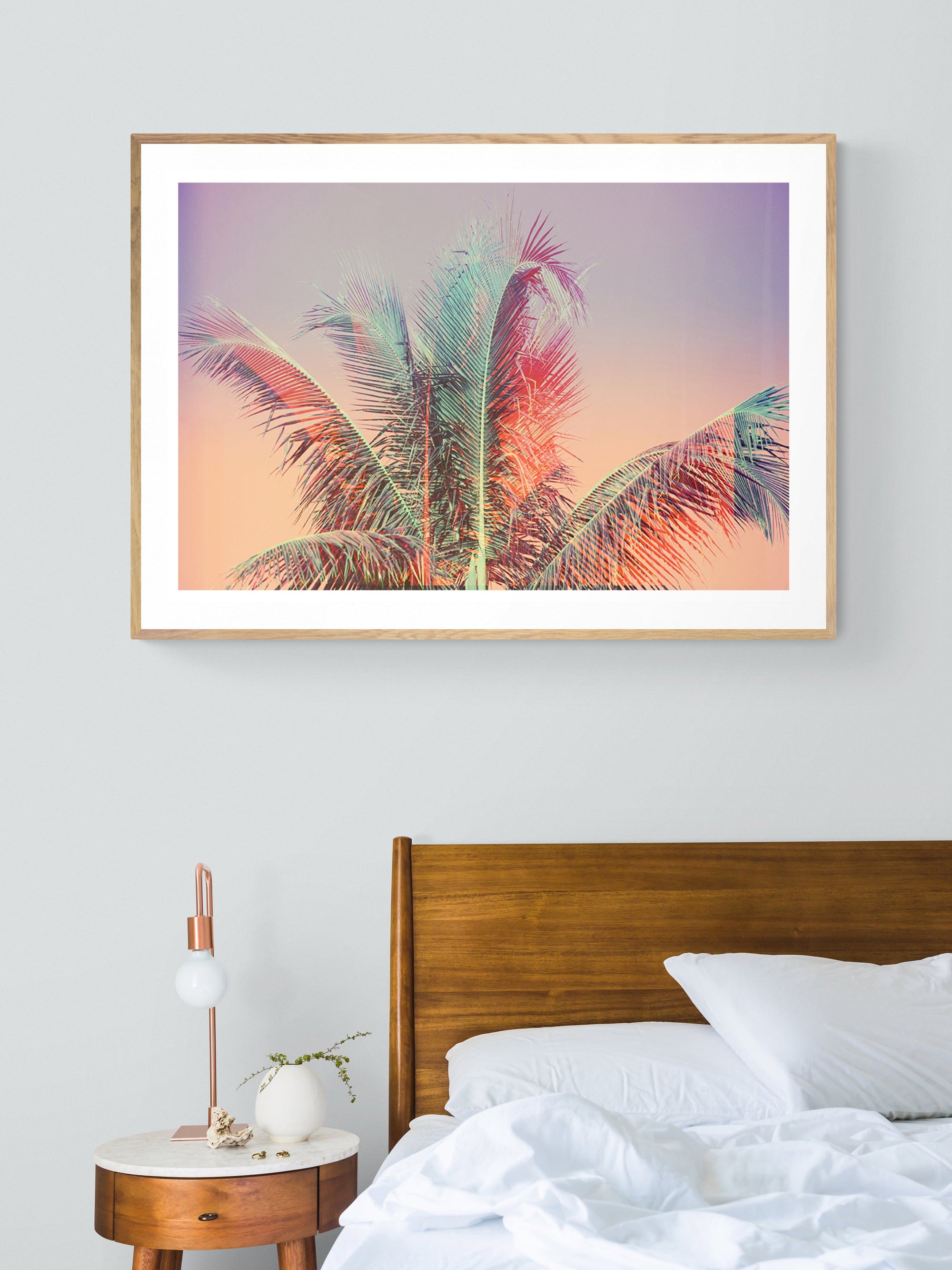 Modern Fine Art Photograph - Pastel Palms #2 by Alicia Bock Print Shop - product image 2 for Resin Society