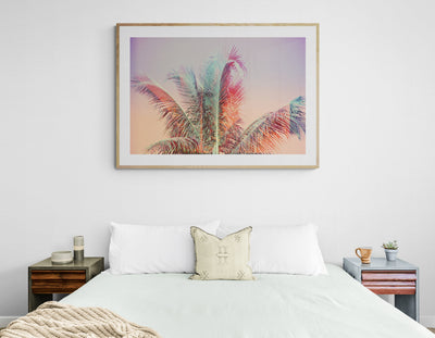 Modern Fine Art Photograph - Pastel Palms #2 by Alicia Bock Print Shop - product image 3 for Resin Society