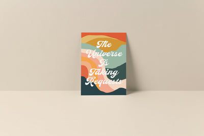 The Universe Is Taking Requests - Blank Note Card