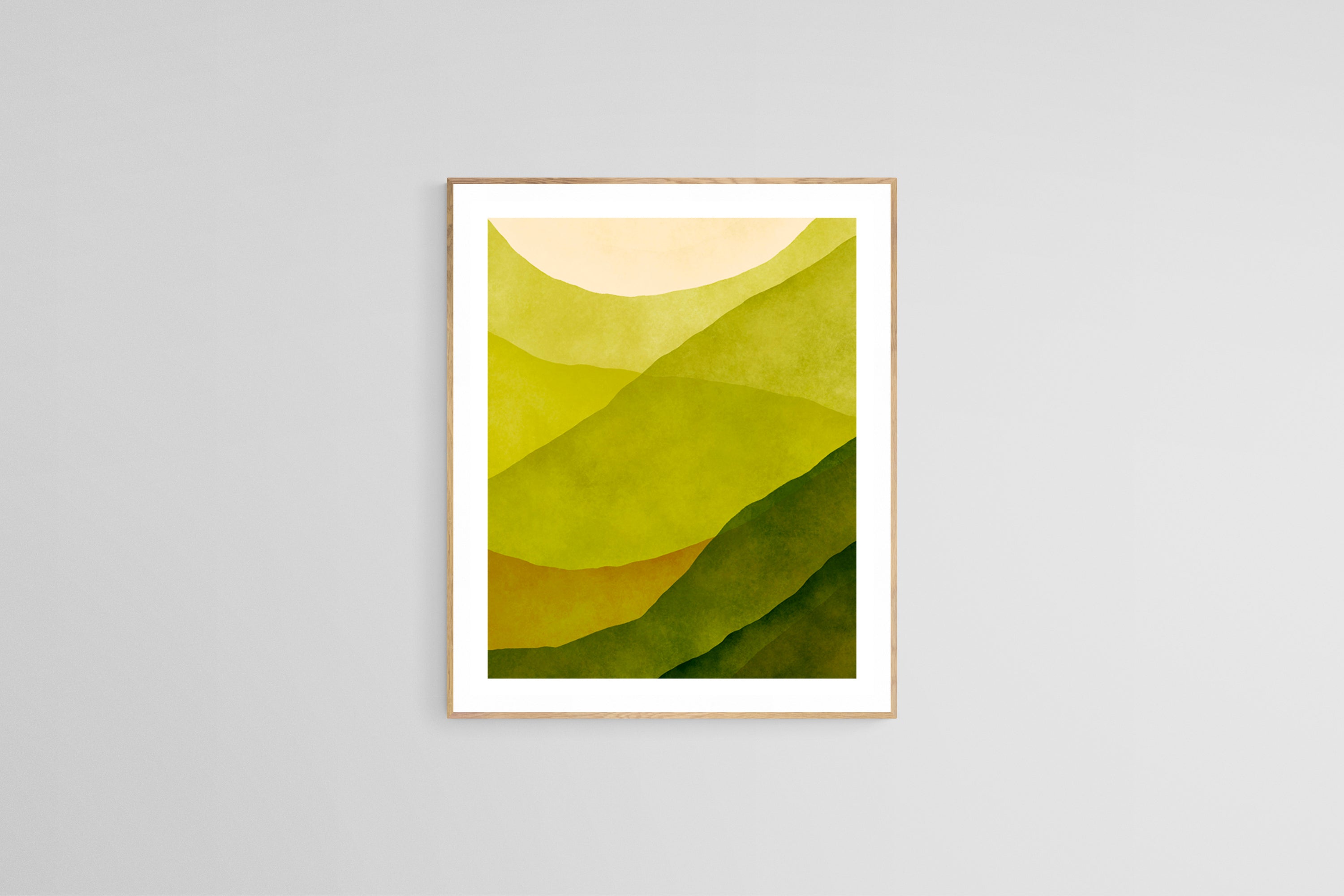 Abstract Fine Art Print - Watercolor Mountain #9