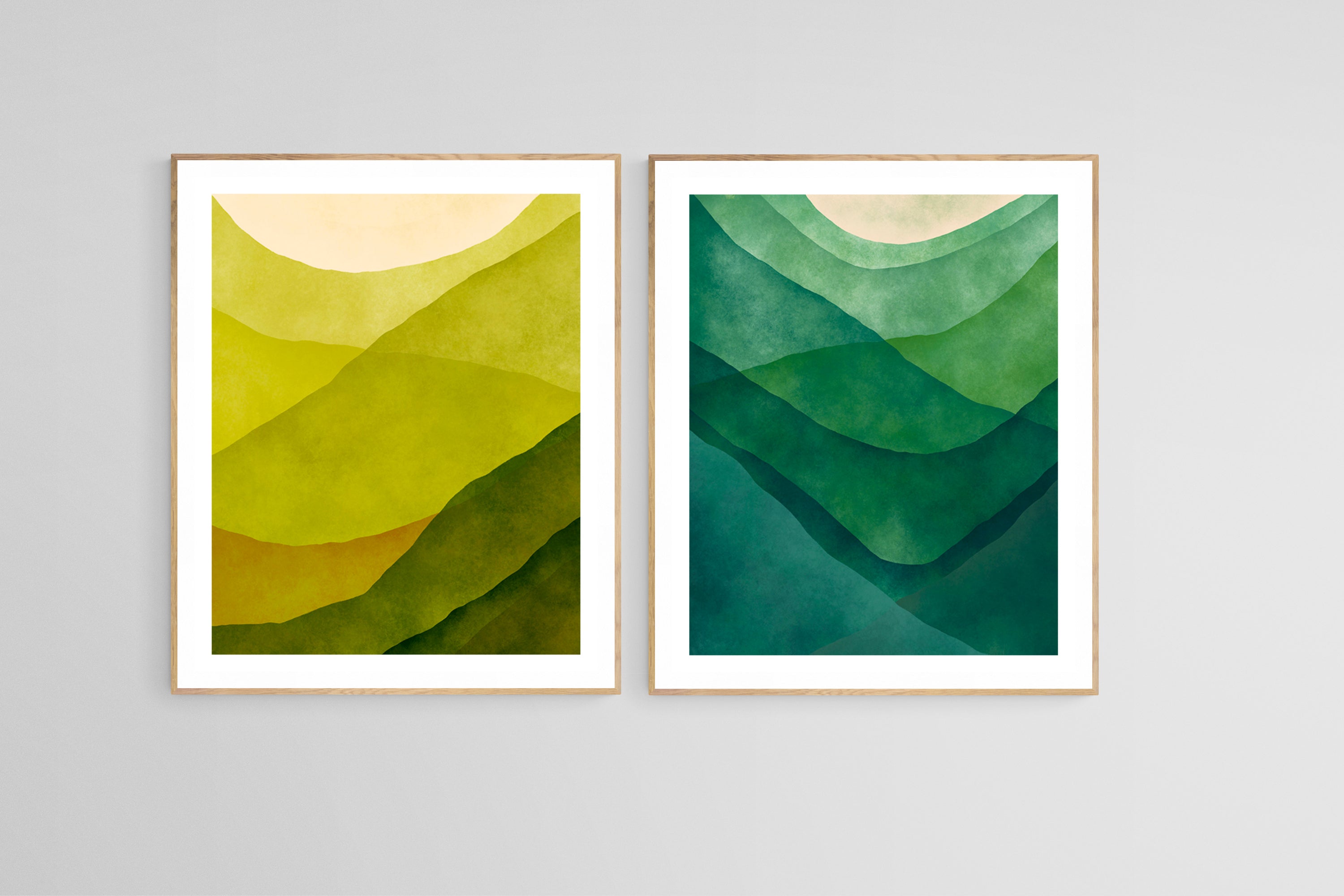 Abstract Fine Art Print - Watercolor Mountain #9