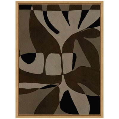 Sylvie Contour 2 Framed Canvas by Shatha Al Dafai