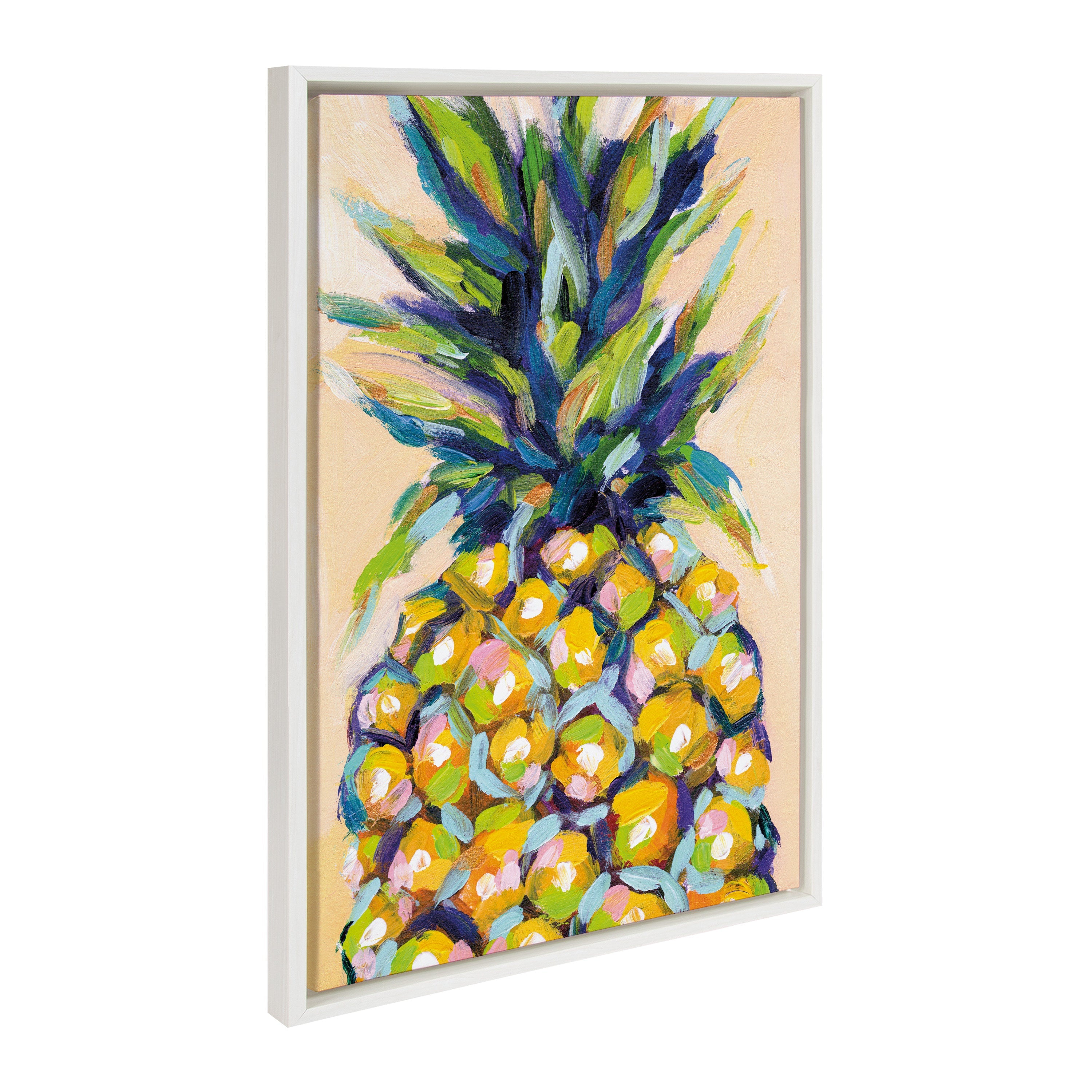 Sylvie Pineapple Study No 2 Framed Canvas by Rachel Christopoulos by kateandlaurel - product image 20 for Resin Society