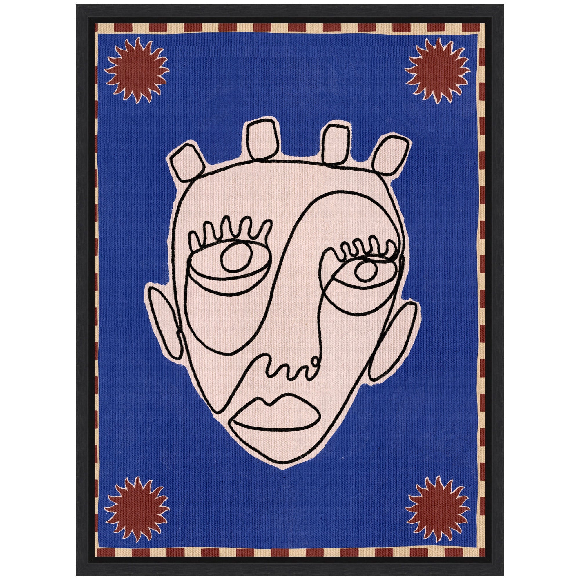 Sylvie Under The Sun 4 Framed Canvas by Shatha Al Dafai