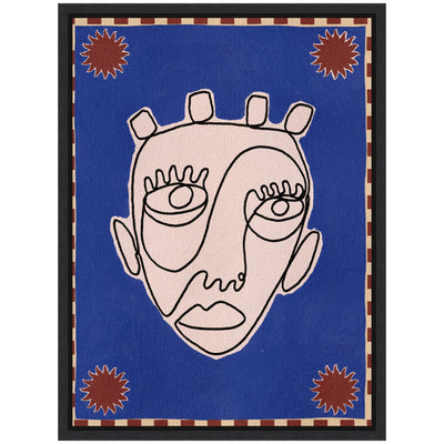 Sylvie Under The Sun 4 Framed Canvas by Shatha Al Dafai