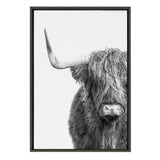 Sylvie Highland Cow Framed Canvas