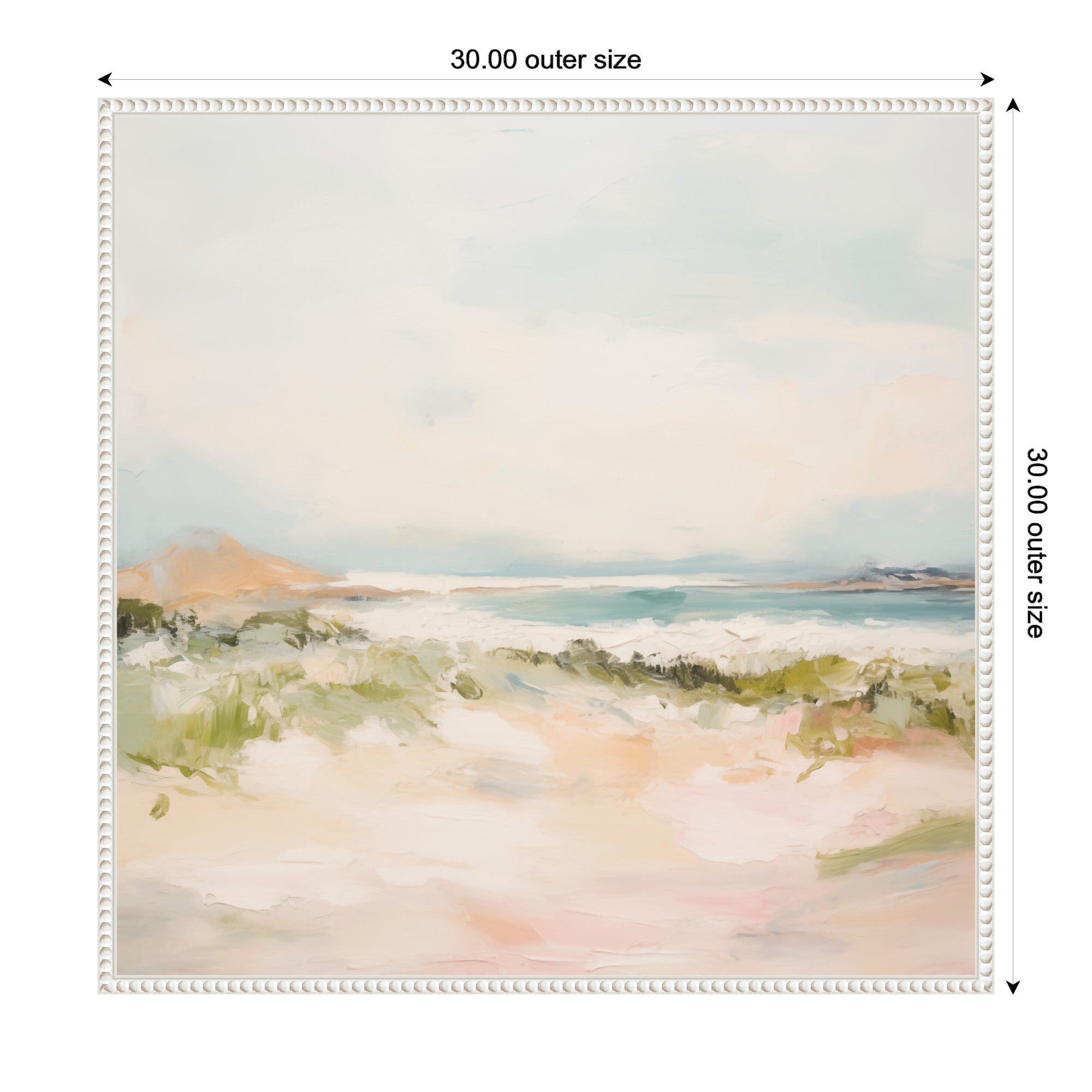 Tranquil Landscape III Square by Amy Lighthall Framed Canvas Wall Art Print