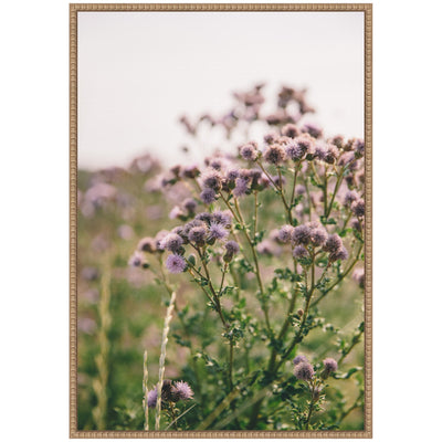 Sylvie Soft Purple Flower Blooms Framed Canvas by Patricia Hasz
